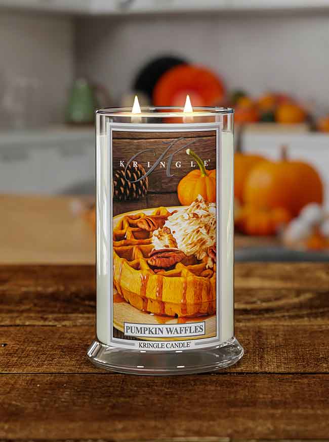 Kringle Candle, vonná svíčka Pumpkin Waffles 624 g