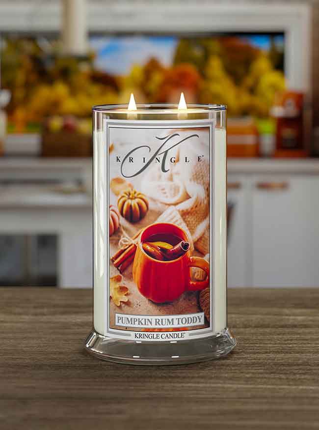 Kringle Candle, vonná svíčka Pumpkin Rum Toddy 624 g
