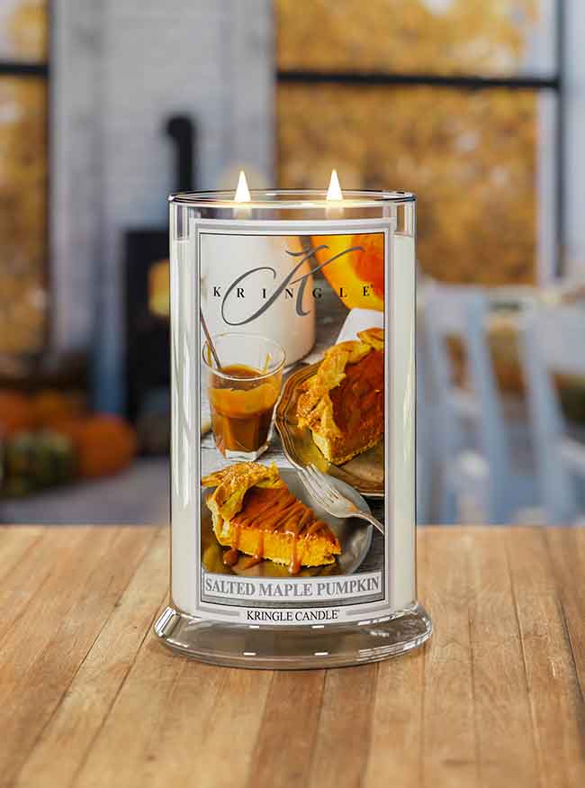 Kringle Candle, vonná svíčka Salted Maple Pumpkin 624 g