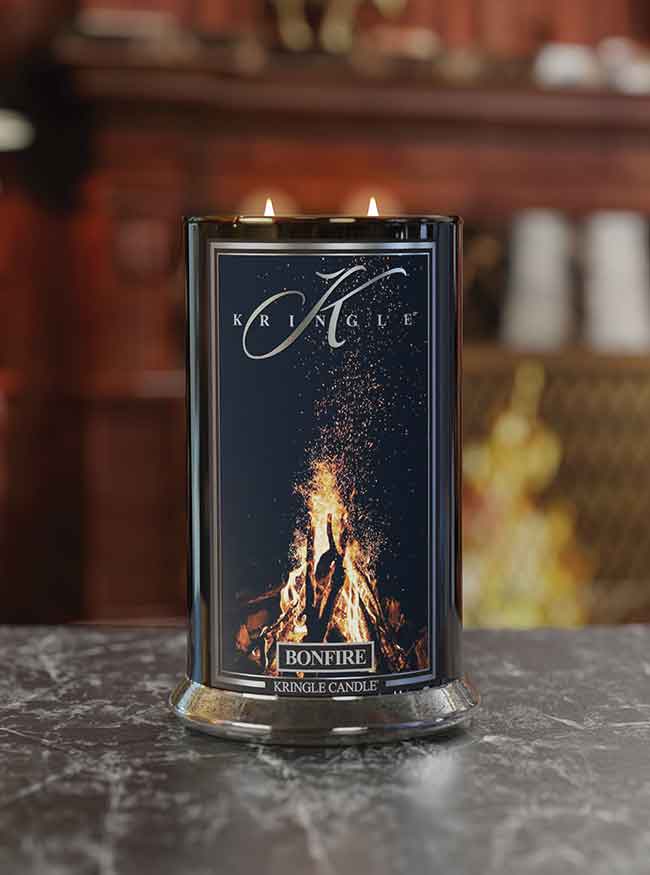 Kringle Candle, vonná svíčka Reserve Bonfire 624 g