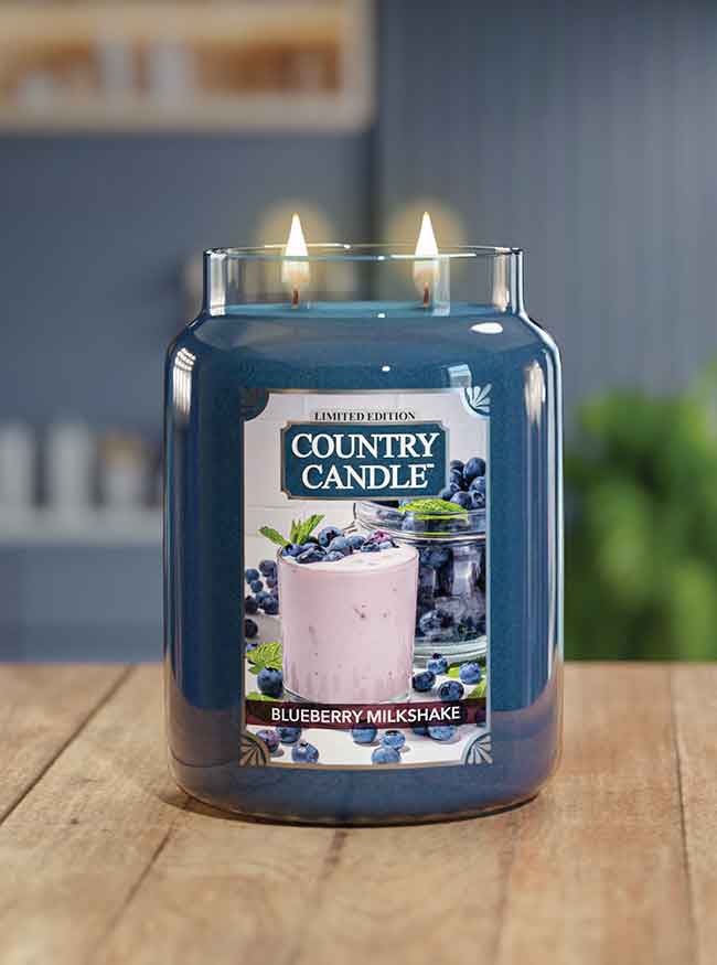 Country Candle vonná svíčka Blueberry Milkshake 737 g