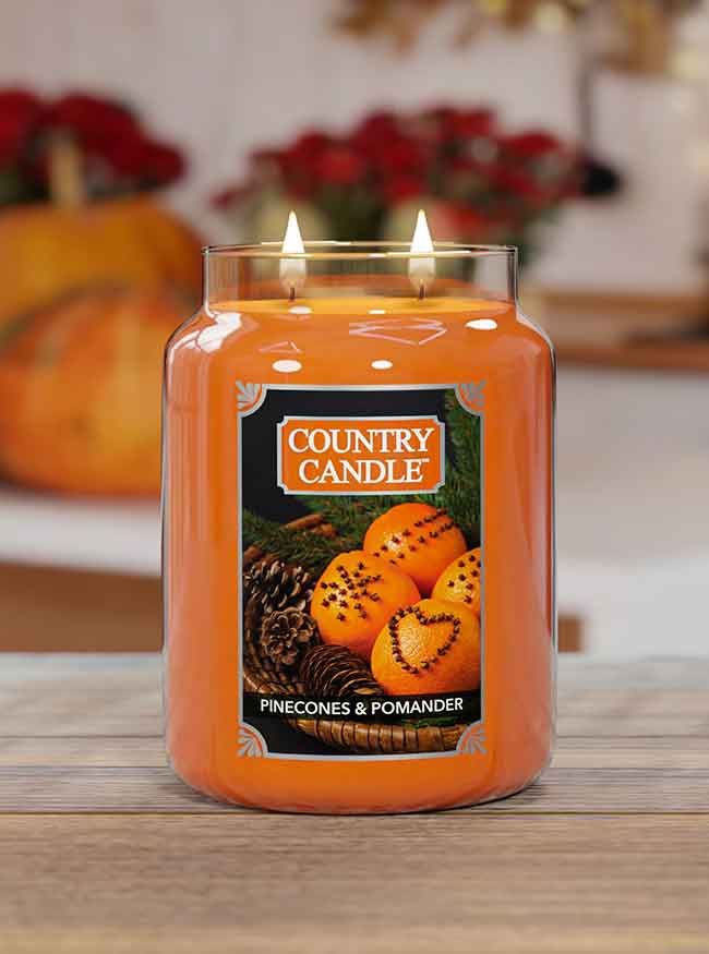 Country Candle vonná svíčka Pinecones & Pomander 737 g