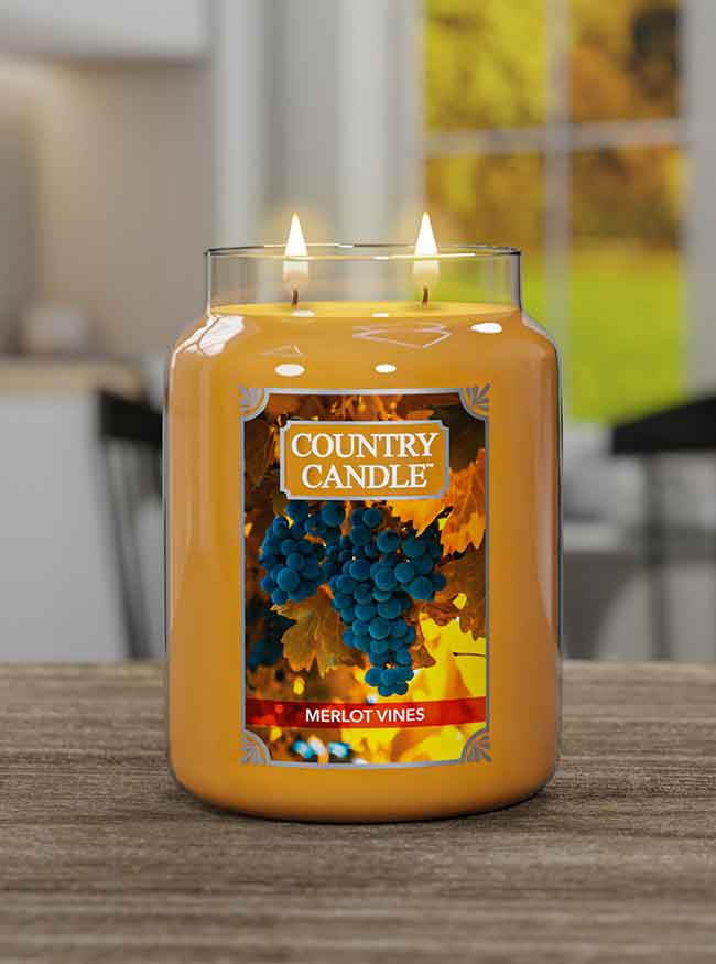 Country Candle vonná svíčka Merlot Vines 737 g