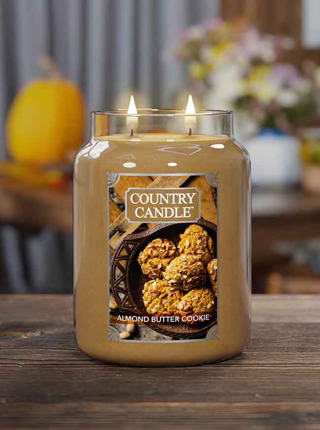 Country Candle vonná svíčka Almond Butter Cookies 737 g