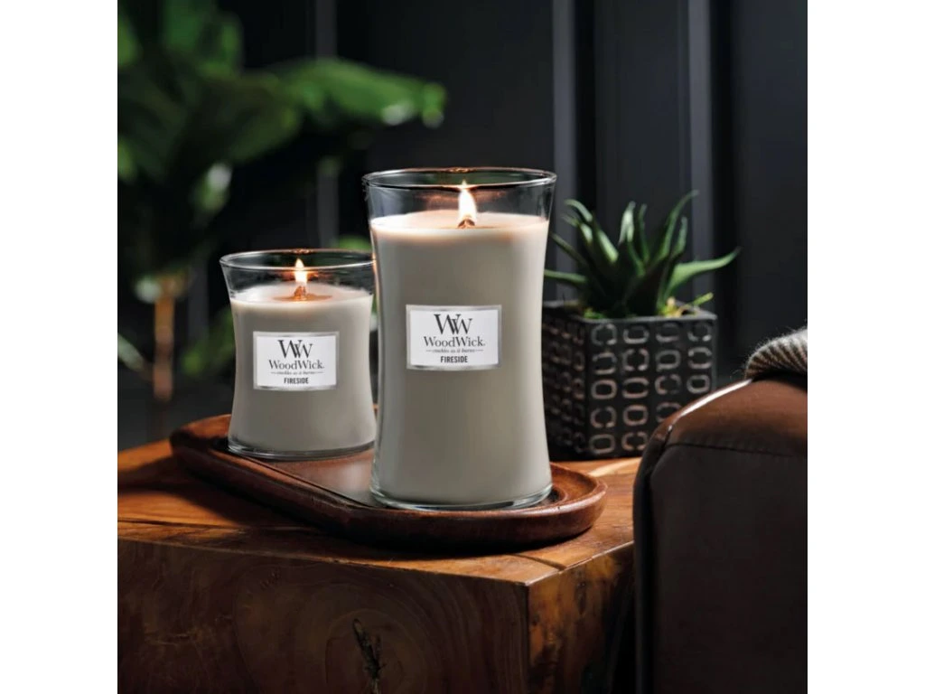 Woodwick vonná svíčka Fireside (U krbu) 609 g