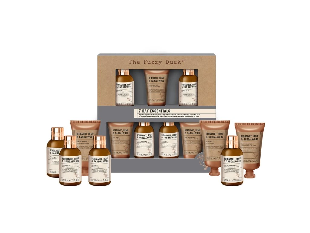 Baylis & Harding, BERGAMOT, KONOPÍ & SANTALOVÉ DŘEVO - pánská sada s péčí o tělo 7 ks