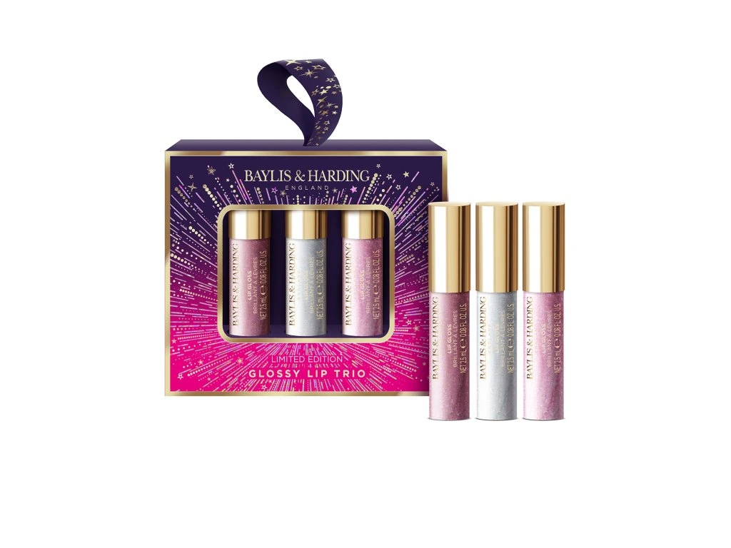 Baylis & Harding, FÍK A GRANÁTOVÉ JABLKO - sada lesků na rty 3 ks