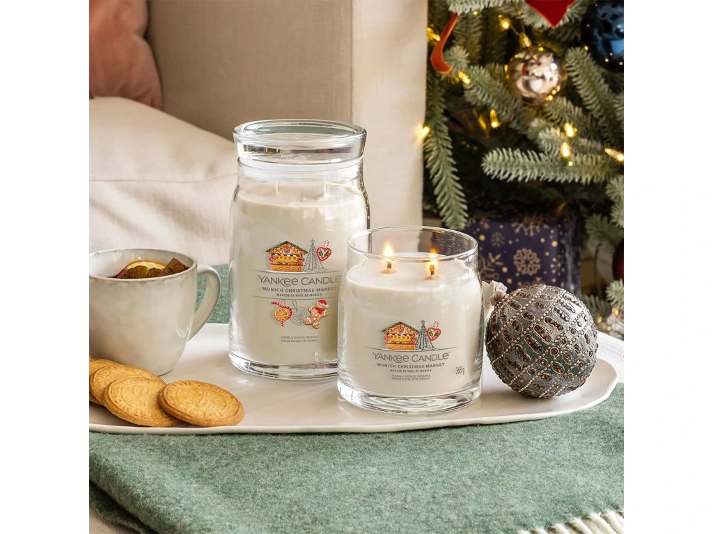 Yankee candle, vonná svíčka Signature Munich Christmas Market (Vánoční trh v Mnichově) 567 g