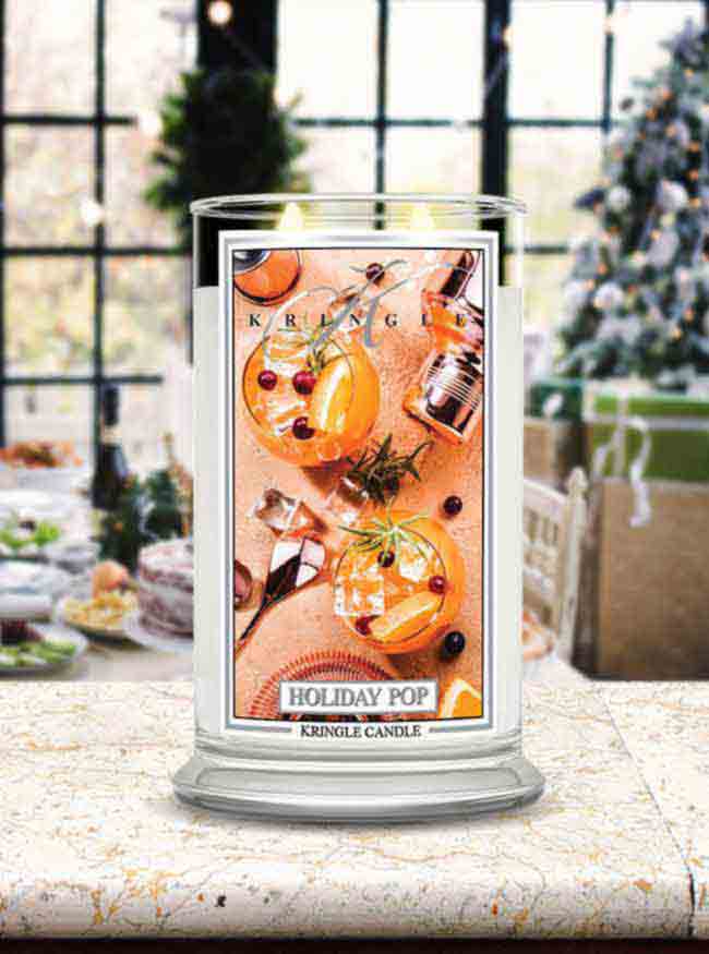 Kringle Candle, vonná svíčka Holiday Pop 624 g