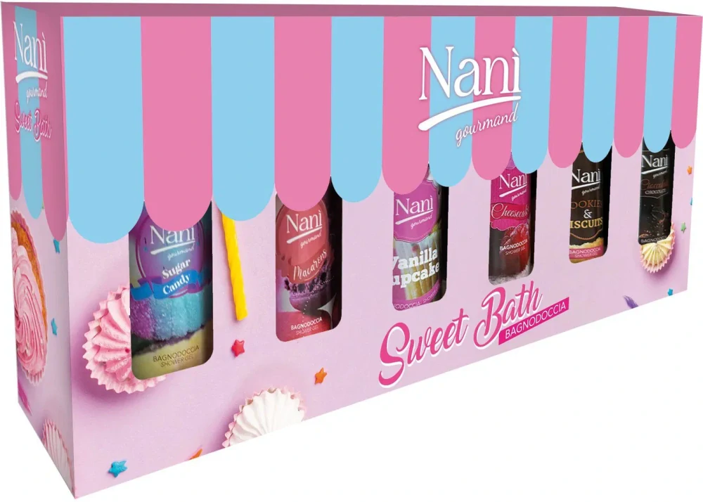 Naní - dárkový set Sweet Bath, 6x 100ml sprchový gel