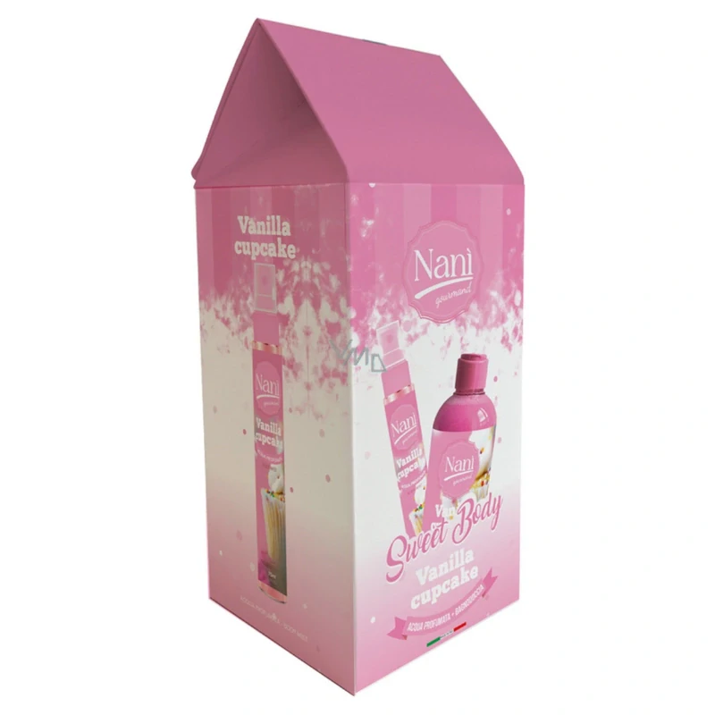 Naní - dárkový set Vanilla Cupcake, sprchový gel 300 ml + tělová mlha 75 ml