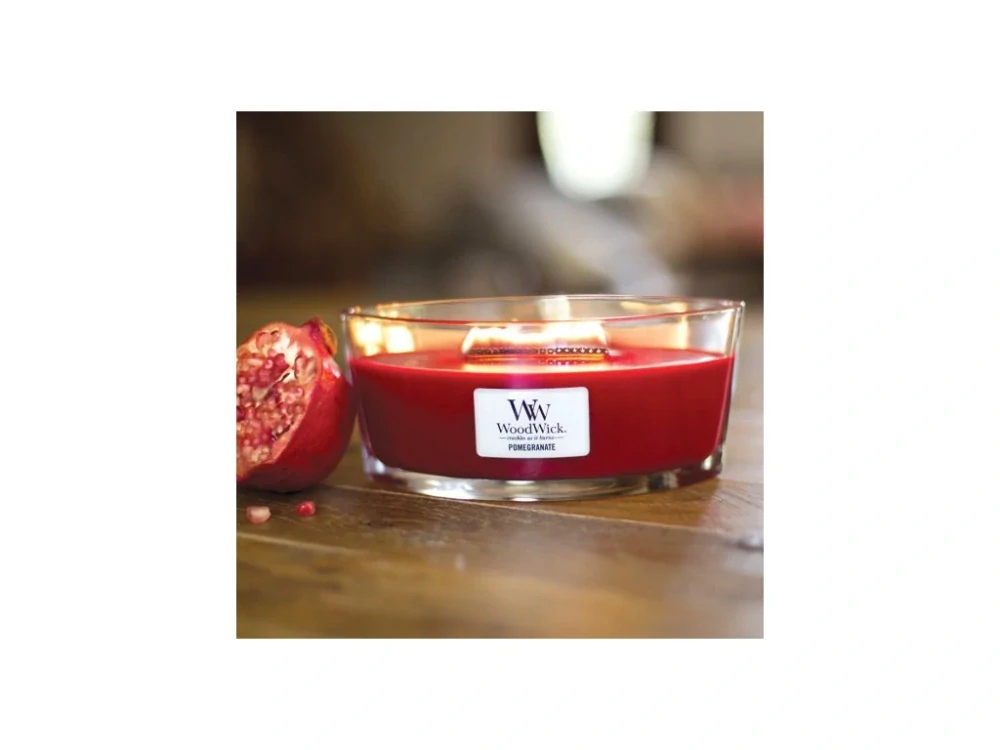 WoodWick svíčka loď Pomegranate (Granátové jablko) 453 g