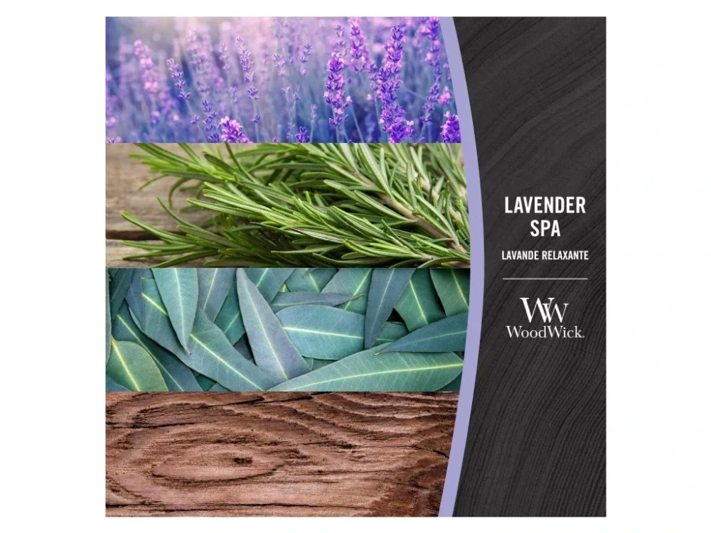 WoodWick svíčka loď Lavender Spa (Levandulová lázeň) 453 g