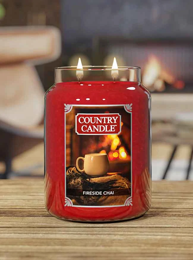 Country Candle vonná svíčka Fireside Chai 737 g