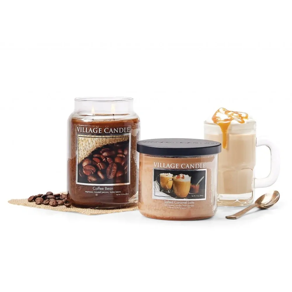 Village Candle - vonná svíčka Salted Caramel Latte (Slané karamelové latté) 602 g