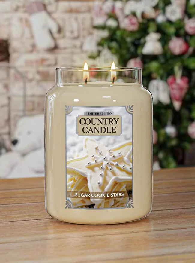Country Candle vonná svíčka Sugar Cookie Star 737 g
