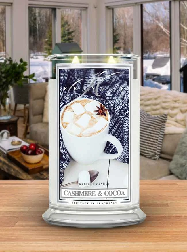 Kringle Candle, vonná svíčka Cashmere Cocoa 624 g