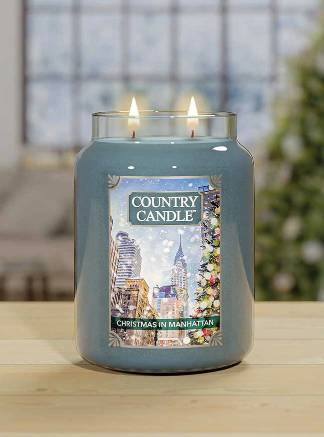 Country Candle vonná svíčka Christmas in Manhattan 737 g