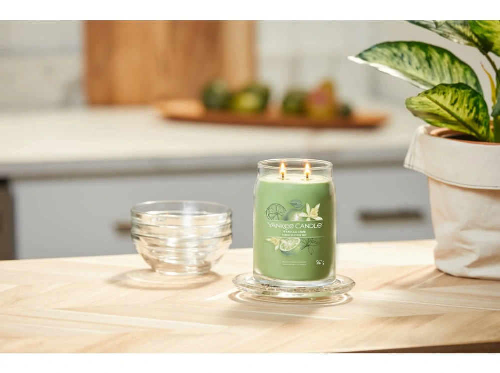 Yankee candle, vonná svíčka Vanilla Lime (Vanilka a limetka) 567 g