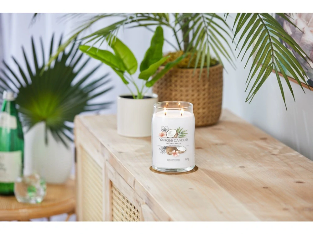 Yankee candle, vonná svíčka Coconut Beach (Kokosová pláž) 567 g