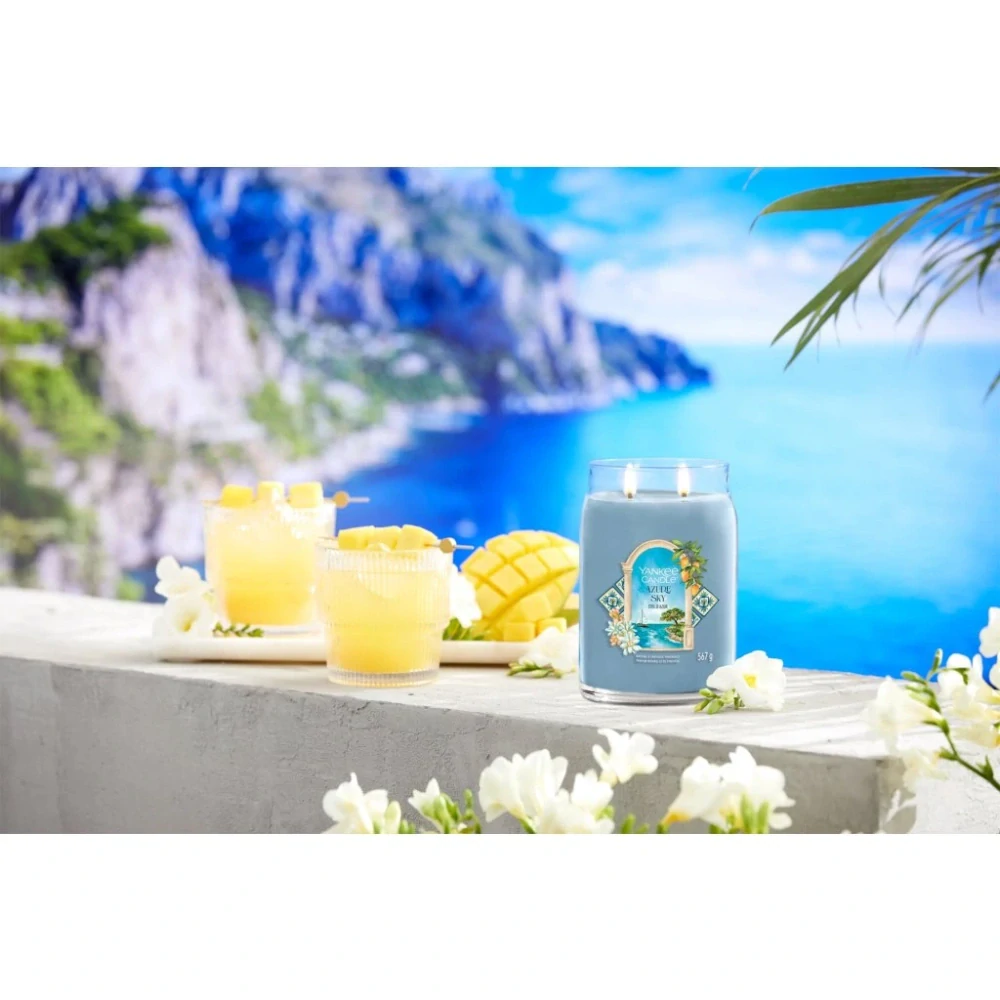 Yankee candle, vonná svíčka Signature Azure Sky (Azurová obloha) 567 g
