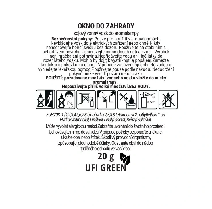 Kouzelná Víla - sojový vosk Váhy 20 g