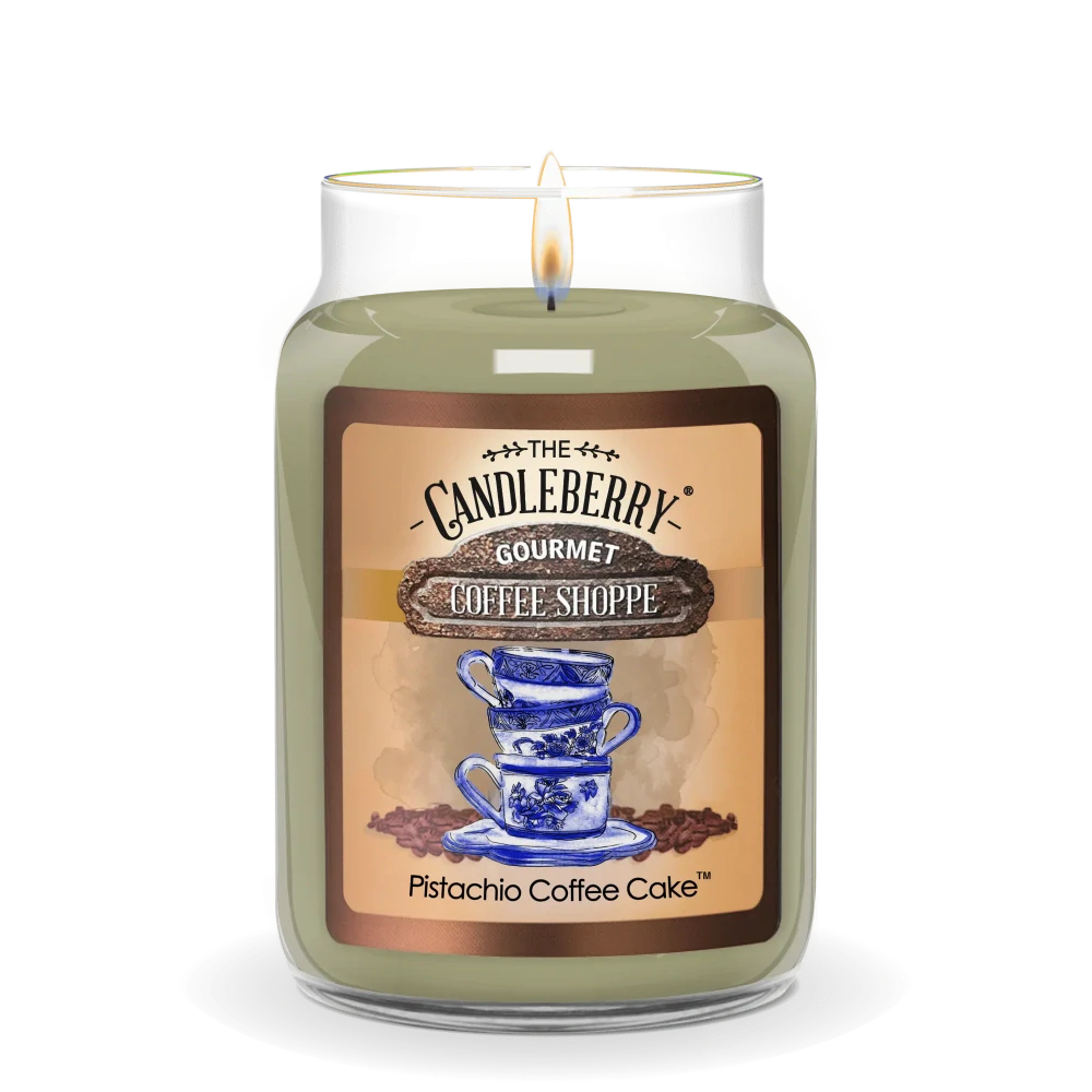 Candleberry - vonná svíčka Pistachio Coffee Cake 624 g