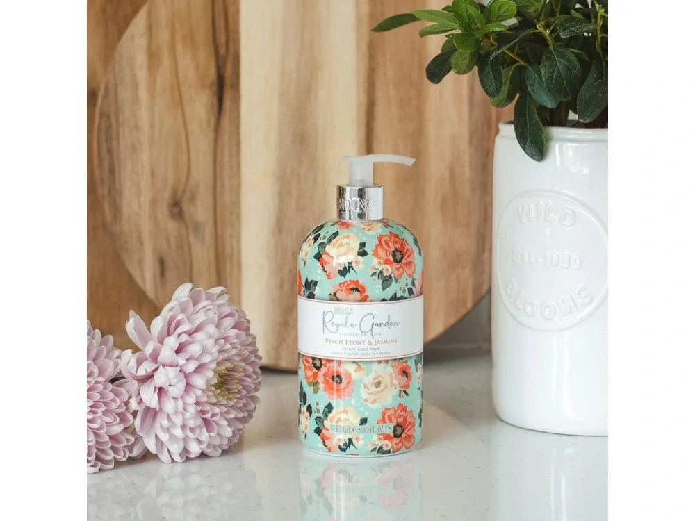 Baylis & Harding, Royale Garden - Broskev, Pivoňka & Jasmín Tekuté mýdlo na ruce, 500 ml
