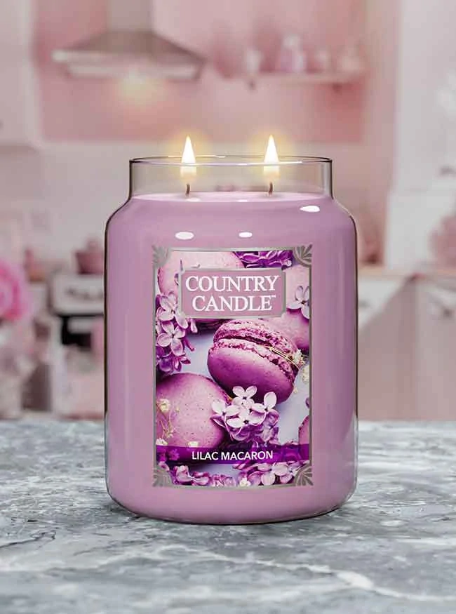Country Candle vonná svíčka Lilac Macarons 737 g