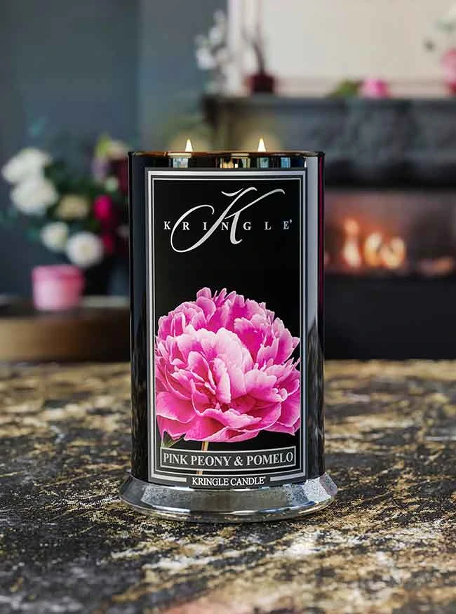 Kringle Candle, vonná svíčka Reserve Pink Peony & Pomelo 624 g