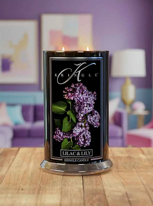 Kringle Candle, vonná svíčka Reserve Lilac & Lily 624 g
