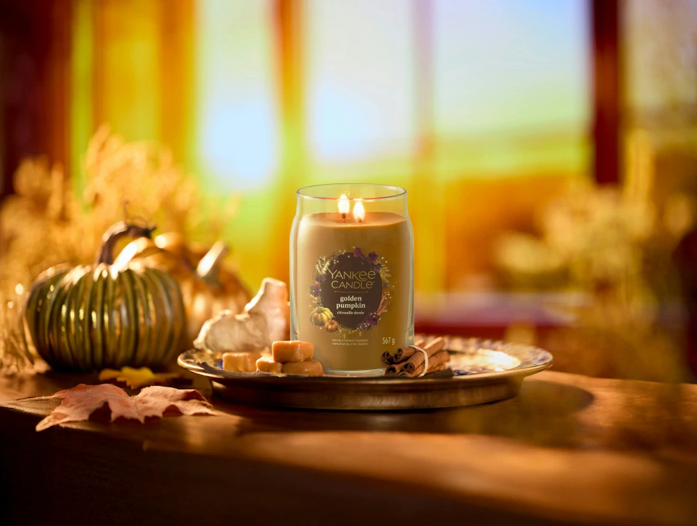 Yankee candle, vonná svíčka Signature Golden Pumpkin 567 g