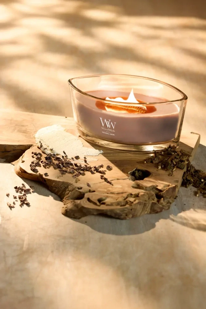WoodWick svíčka loď Patchouli Creme 453 g