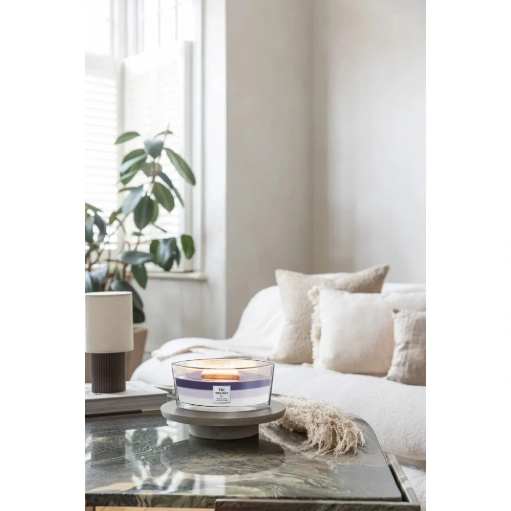 WoodWick svíčka loď Trilogy Evening Lux 453 g