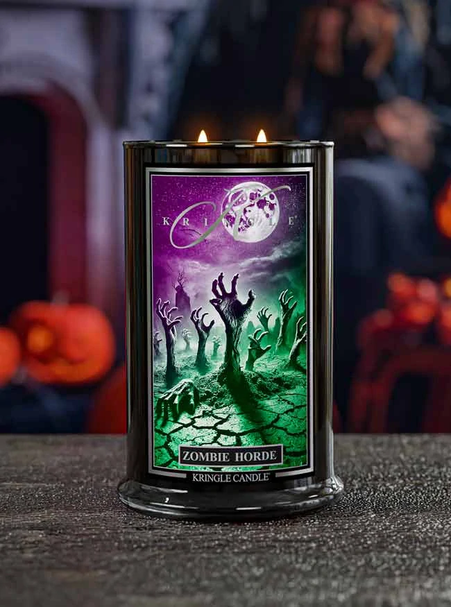 Kringle Candle, vonná svíčka Halloween Zombie Horde 624 g