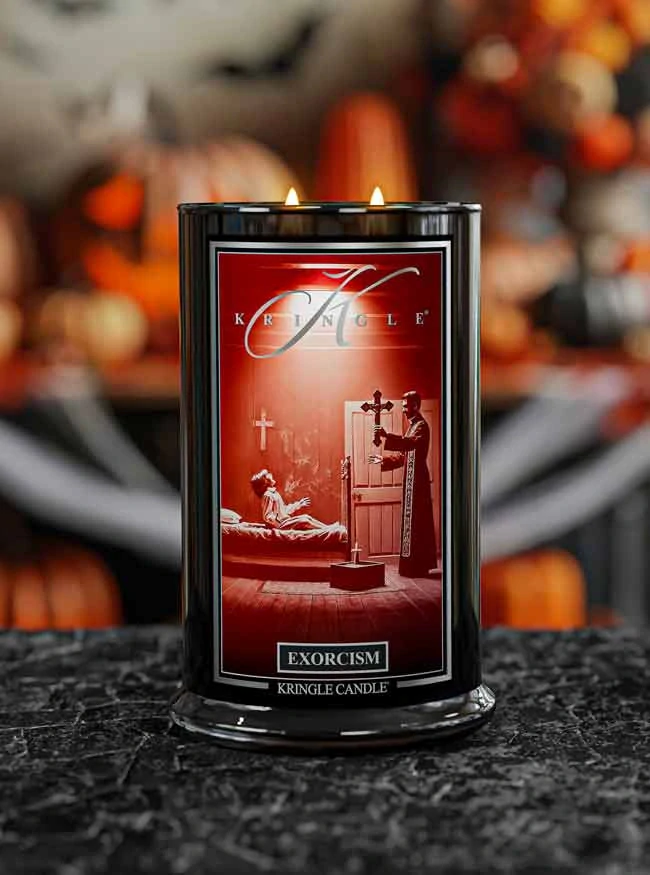 Kringle Candle, vonná svíčka Halloween Exorcism 624 g