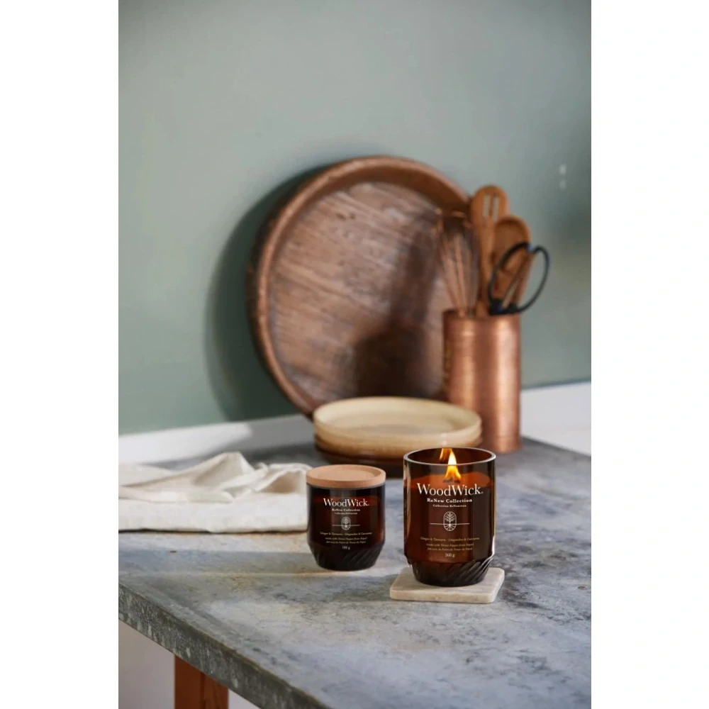 WoodWick, ReNew svíčka Ginger & Turmeric (Zázvor a kurkuma) 368 g