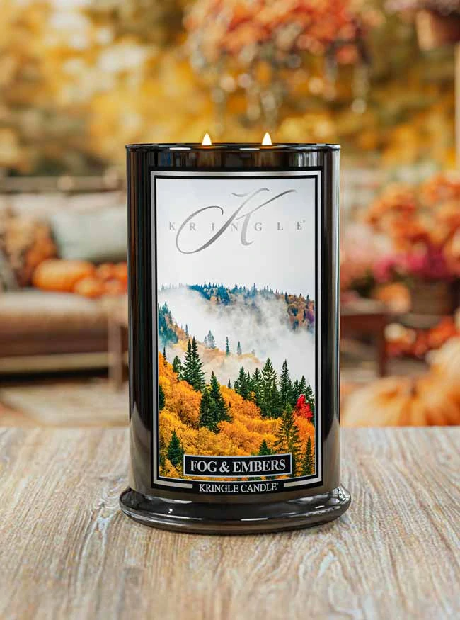 Kringle Candle, vonná svíčka Reserve Fog & Embers 624 g