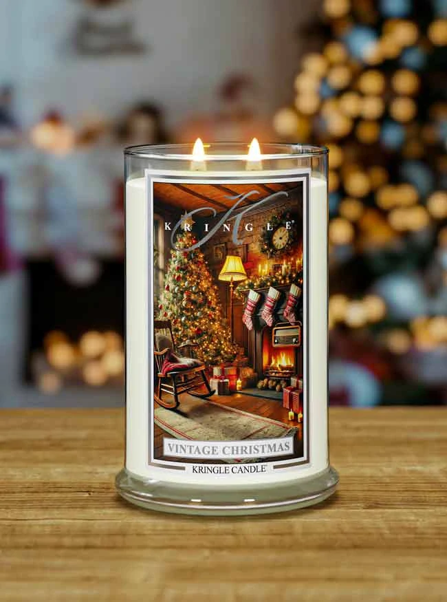 Kringle Candle, vonná svíčka Vintage Christmas 624 g