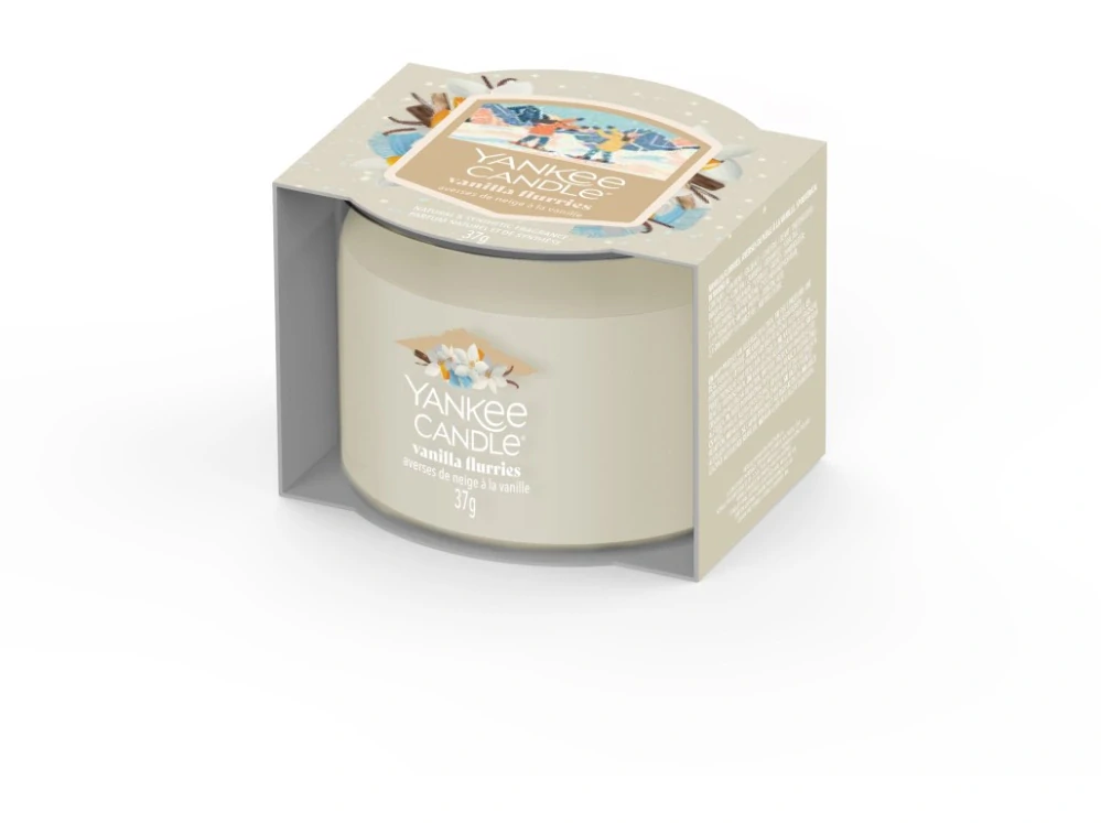 Yankee Candle votivní svíčka ve skle Vanilla Flurries 37 g