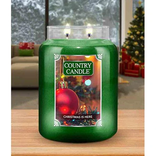 Country Candle vonná svíčka Christmas is here 737 g