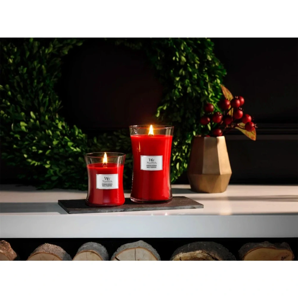 Woodwick vonná svíčka Crimson Berries (Červená jeřabina) 609 g