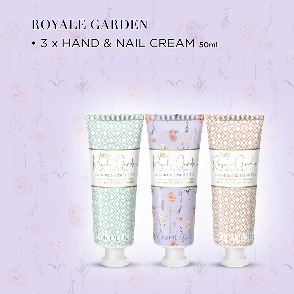 Baylis & Harding, Royale Garden - sada krémů na ruce, 3 ks