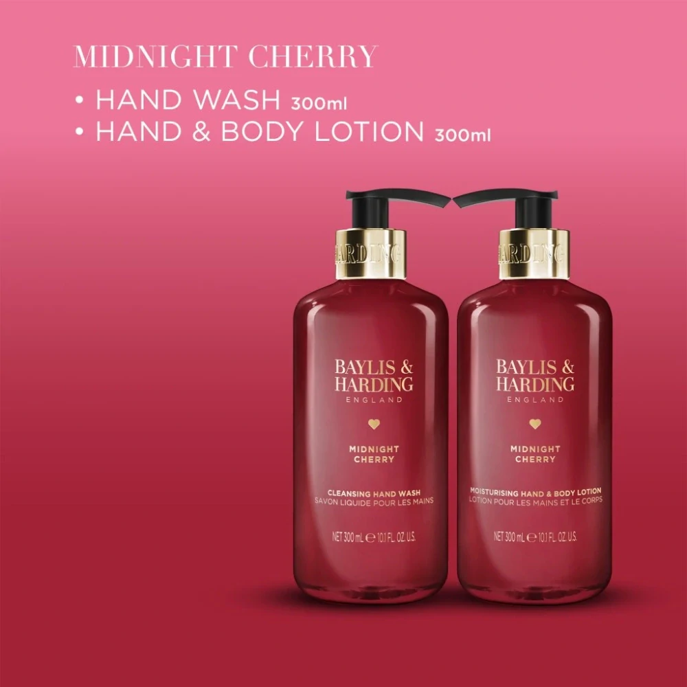 Baylis & Harding, Midnight Cherry - sada péče o ruce, 2 ks