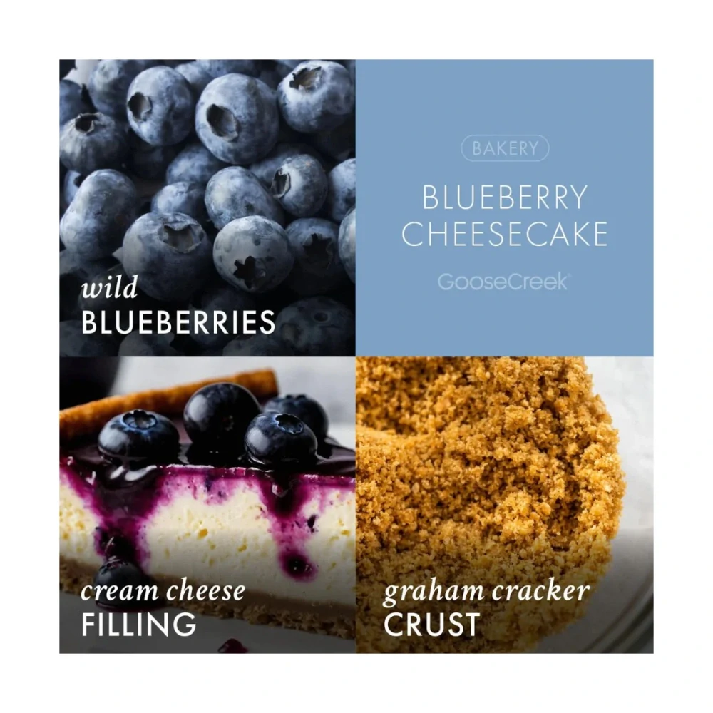 Goose Creek Candle - vonná svíčka Blueberry Cheescake 411 g