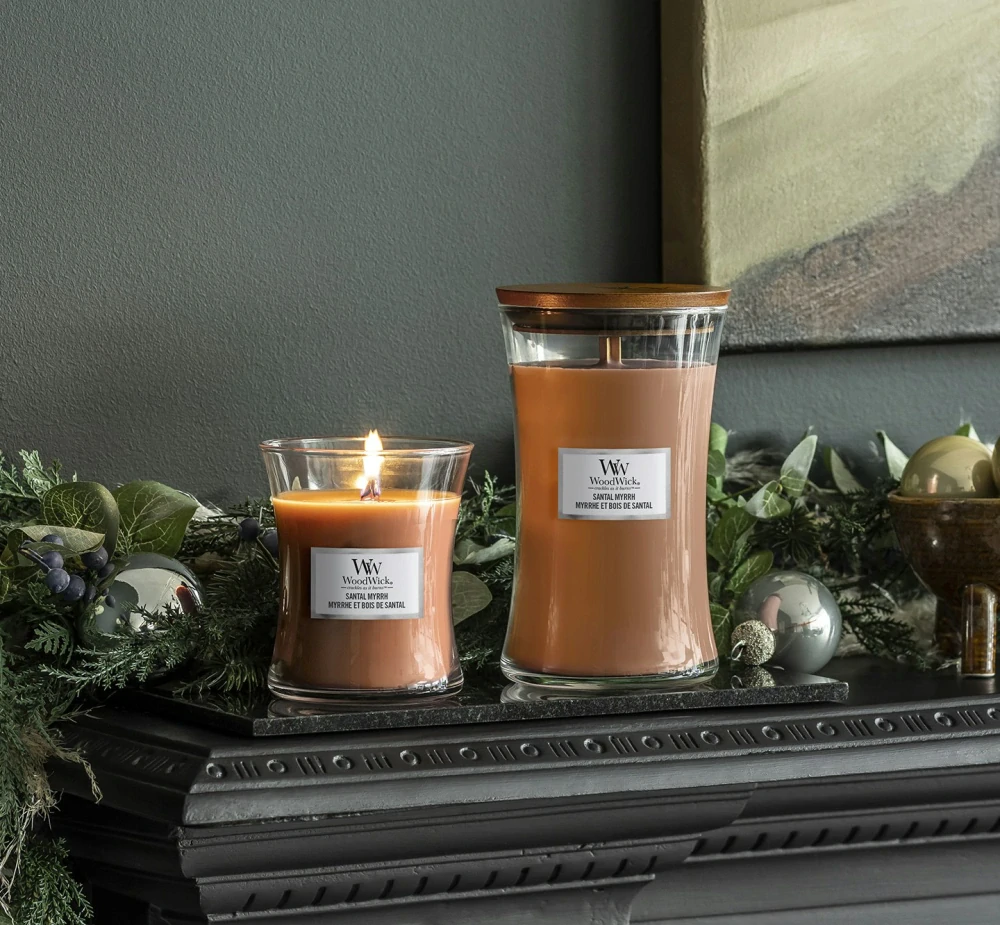 Woodwick vonná svíčka Santal Myrrh (Santal a myrha) 609 g