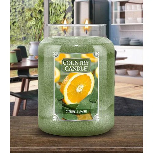 Country Candle vonná svíčka Citrus & Sage 680 g