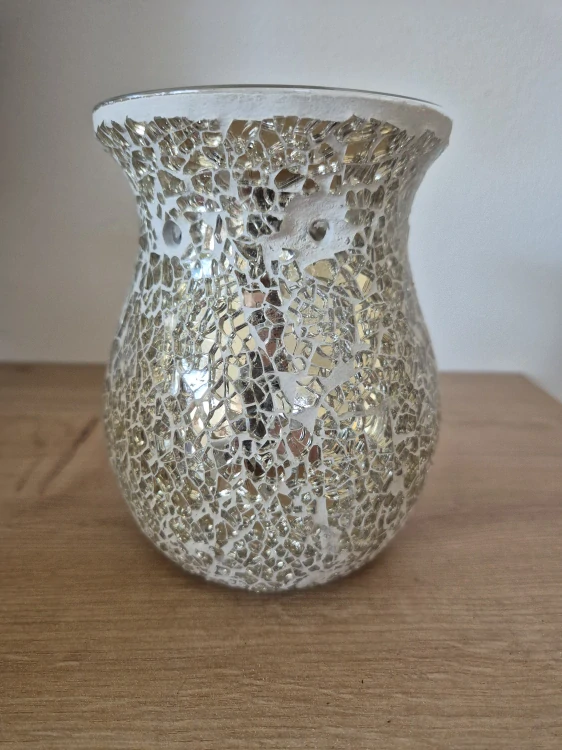 Mozaiková aromalampa na čajovou svíčku, champagne