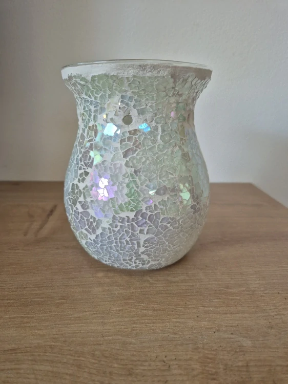 Mozaiková aromalampa na čajovou svíčku, perleťová