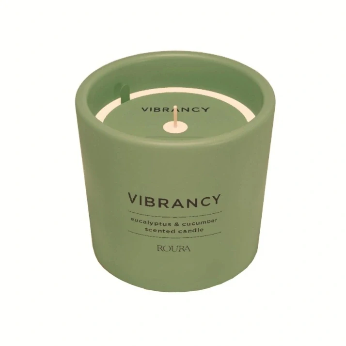 ROURA vonná svíčka Vibrancy - Eucalyptus & Cucumber 250 g